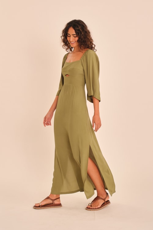 Vestido Cropped Mg Layla Verde Palmeira - foto 4