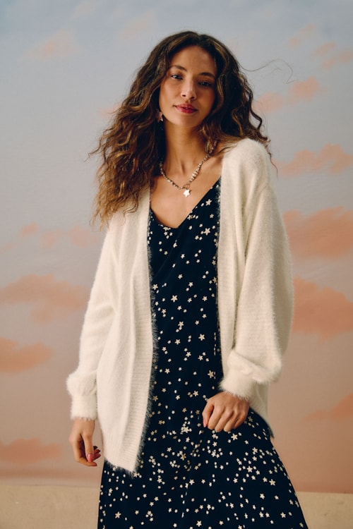 Vestido Cropped Noite Estrelada Estampado - foto 1