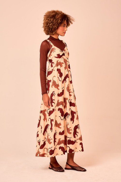 Vestido Cropped Oncita Pintada Estampado - foto 2