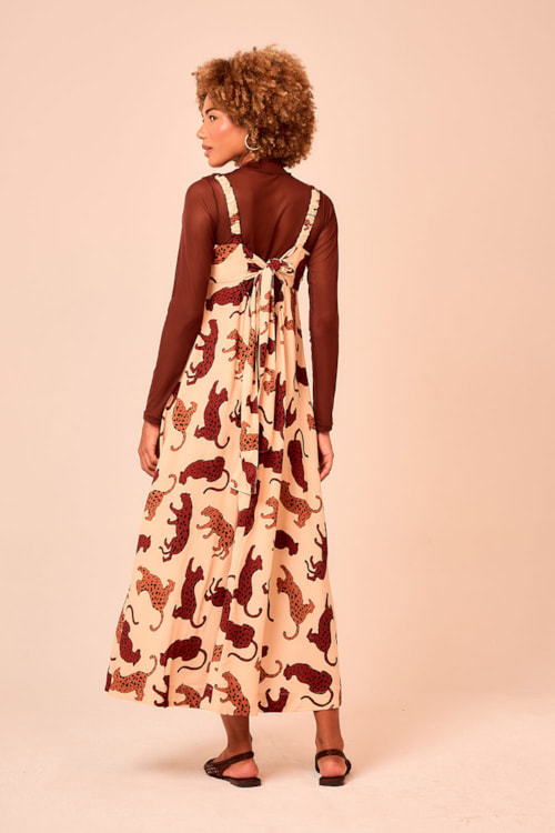 Vestido Cropped Oncita Pintada Estampado - foto 3