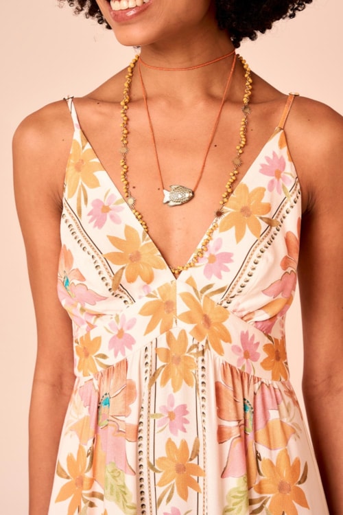 Vestido Cropped Panô Dalia Estampado - foto 4