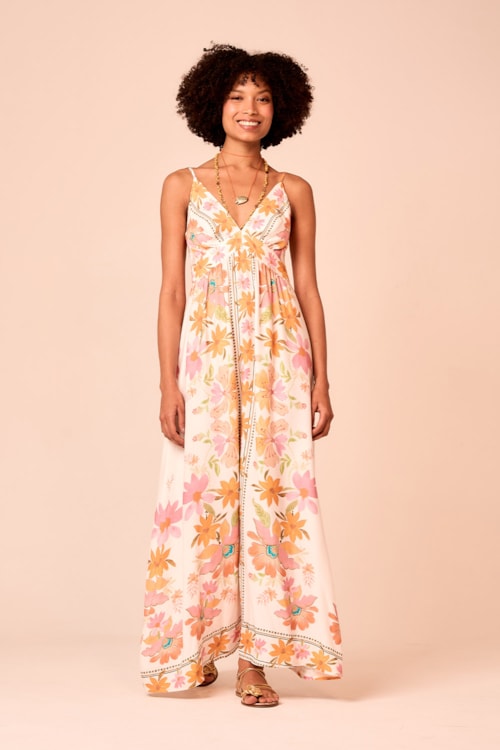 Vestido Cropped Panô Dalia Estampado - foto 1