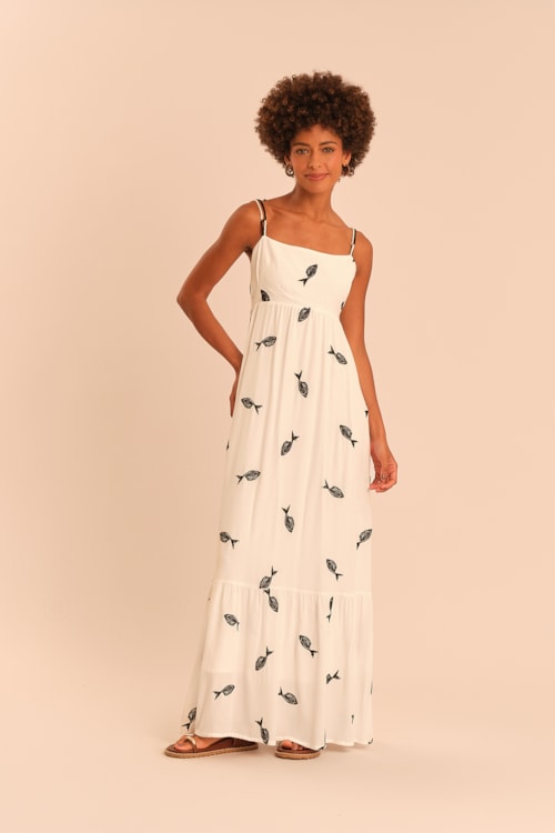 Vestido Cropped Peixe Pb Off - foto 1