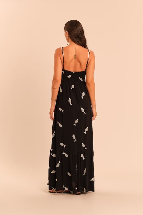 Vestido Cropped Peixe Pb Preto - foto 4