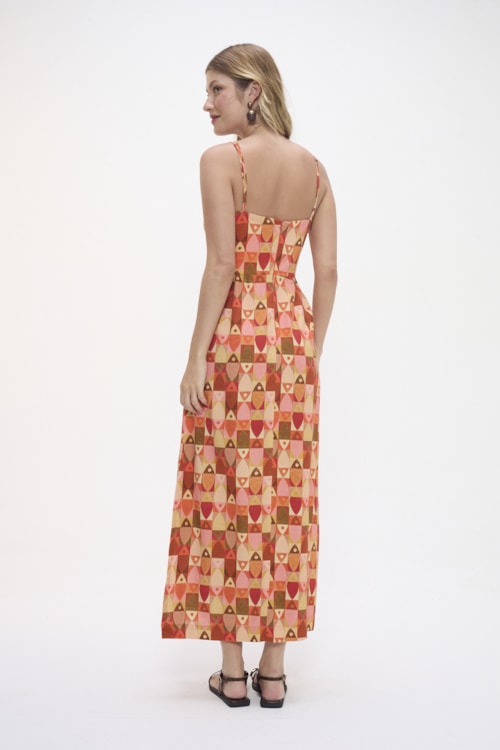 Vestido Cropped Pescare Estampado - foto 4