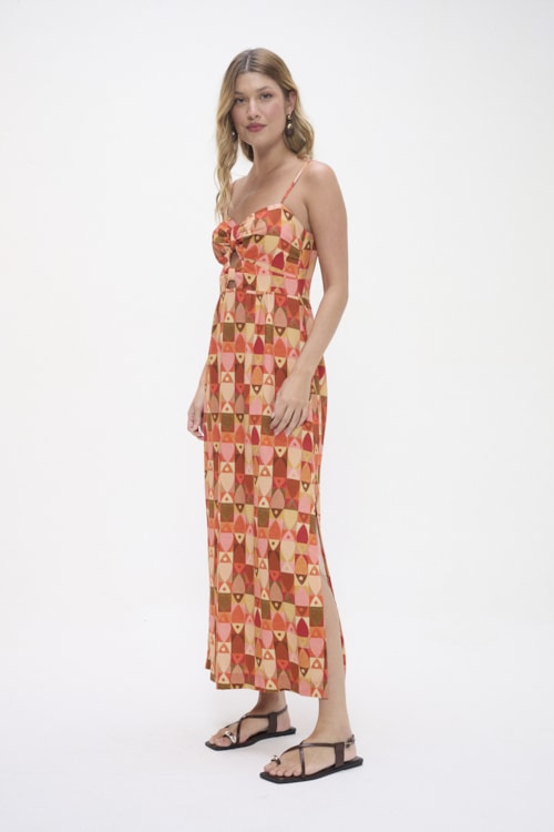 Vestido Cropped Pescare Estampado - foto 5