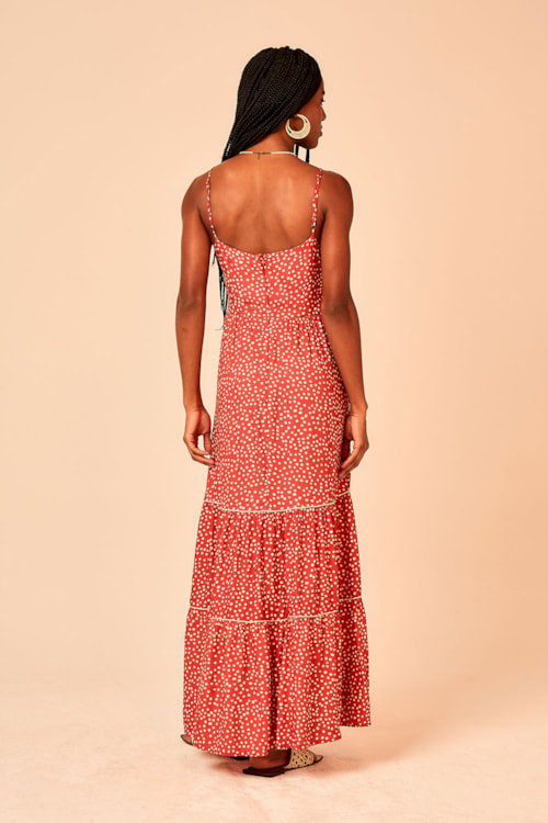 Vestido Cropped Poa Chilli Estampado - foto 4