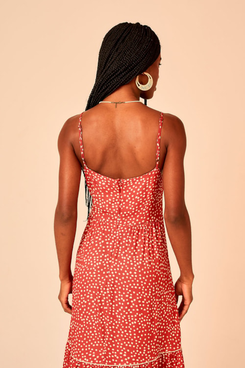 Vestido Cropped Poa Chilli Estampado - foto 6