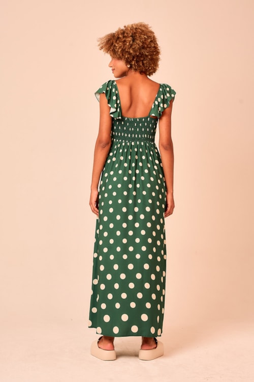 Vestido Cropped Poa Degrade Estampado - foto 3