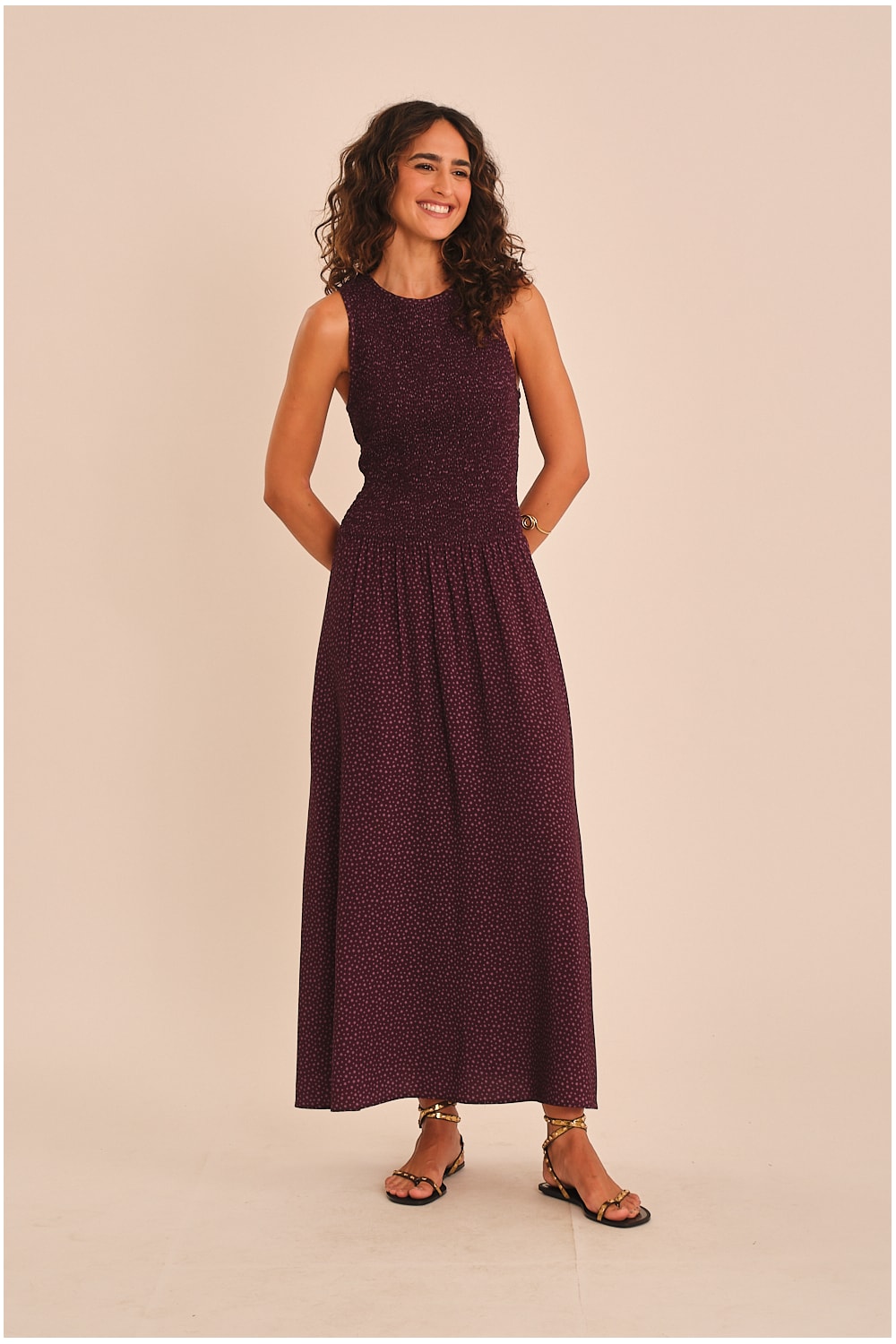 Vestido Cropped Poa Estrela Estampado