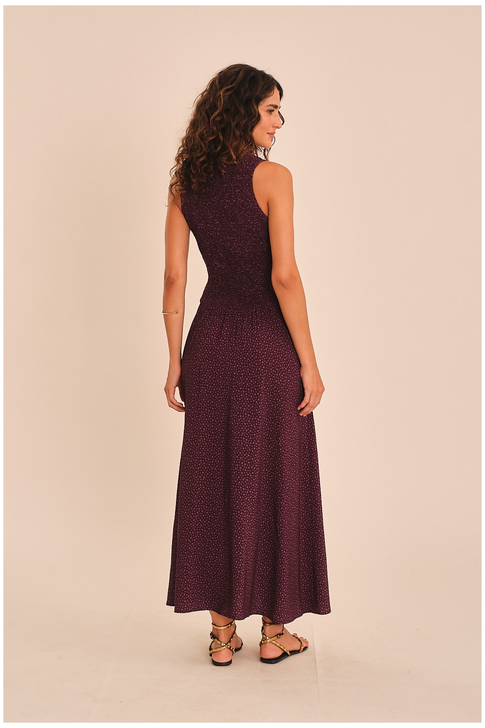 Vestido Cropped Poa Estrela Estampado
