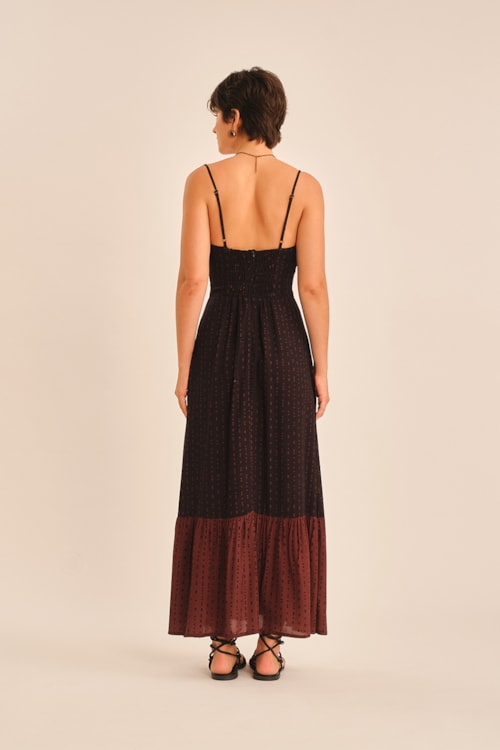 Vestido Cropped Poa Terra Estampado - foto 5