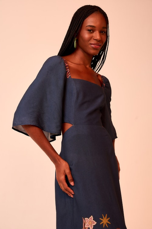 Vestido Cropped Poesia Estampado - foto 4
