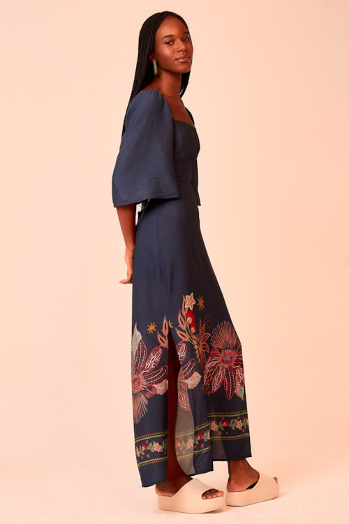 Vestido Cropped Poesia Estampado - foto 2