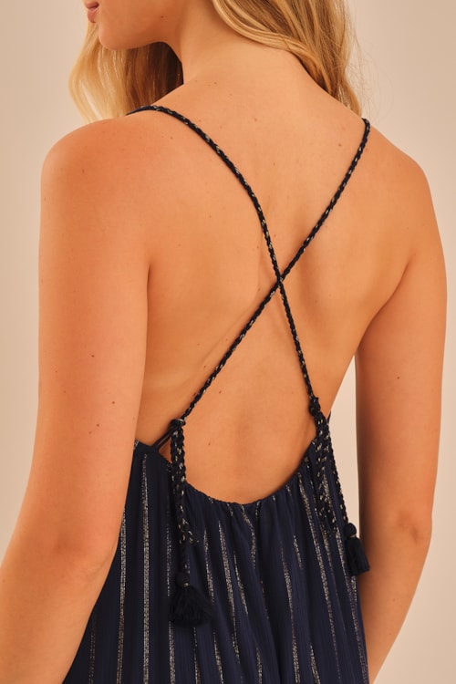 Vestido Cropped Porto Navy Azul Royal - foto 4