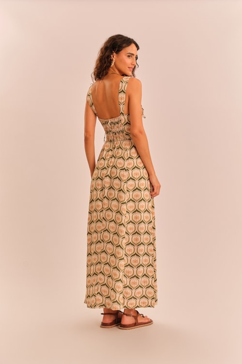Vestido Cropped Praia Serena Estampado - foto 5