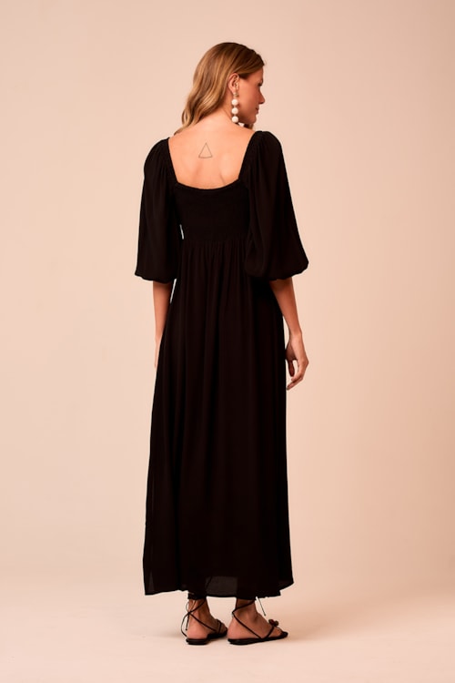 Vestido Cropped Quartzo Preto - foto 3