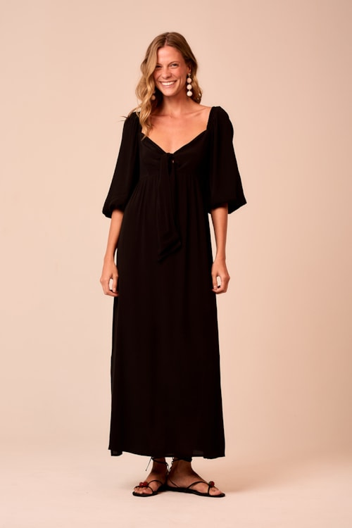 Vestido Cropped Quartzo Preto - foto 1