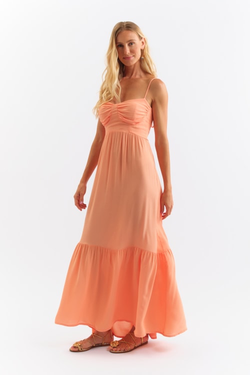 Vestido Cropped Ritmo Laranja Verano - foto 1