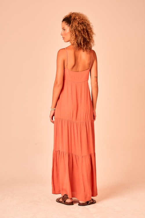 Vestido Cropped Savana Laranja Paprica - foto 4