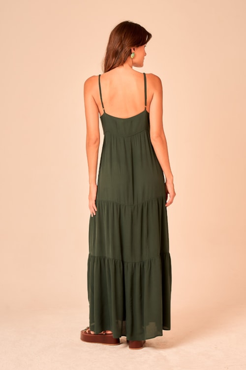 Vestido Cropped Savana Verde Selva - foto 4