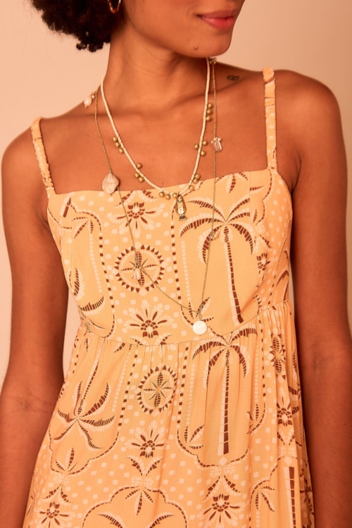 Vestido Cropped Selo Veraneio Estampado - foto 4