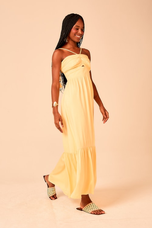 Vestido Cropped Serena Amarelo - foto 2