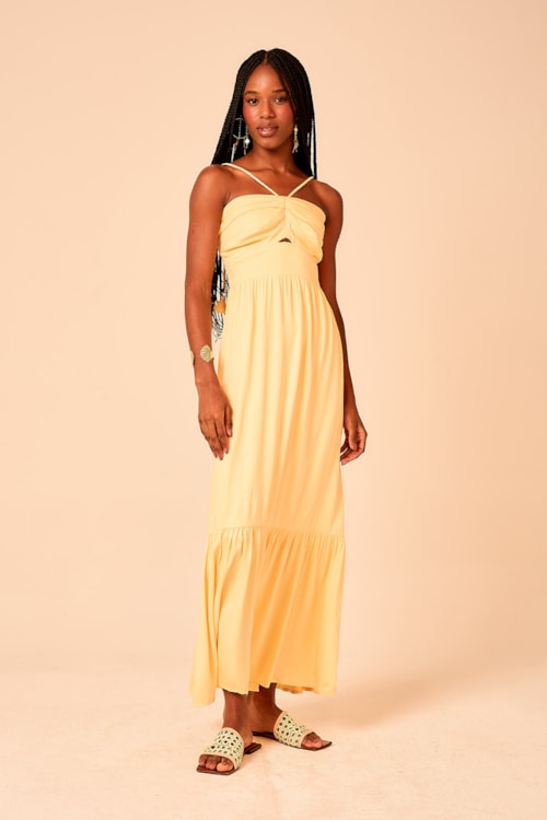 Vestido Cropped Serena Amarelo - foto 4