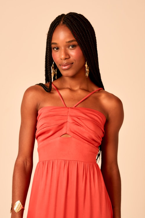 Vestido Cropped Serena Laranja - foto 4