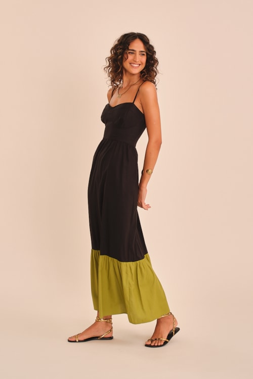 Vestido Cropped Sereno Bicolor - foto 4