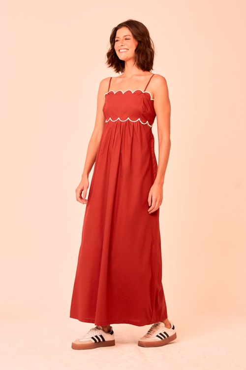 Vestido Cropped Sierra Vermelho Rubi - foto 2