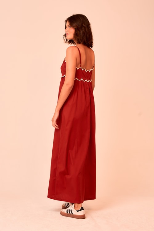 Vestido Cropped Sierra Vermelho Rubi - foto 3