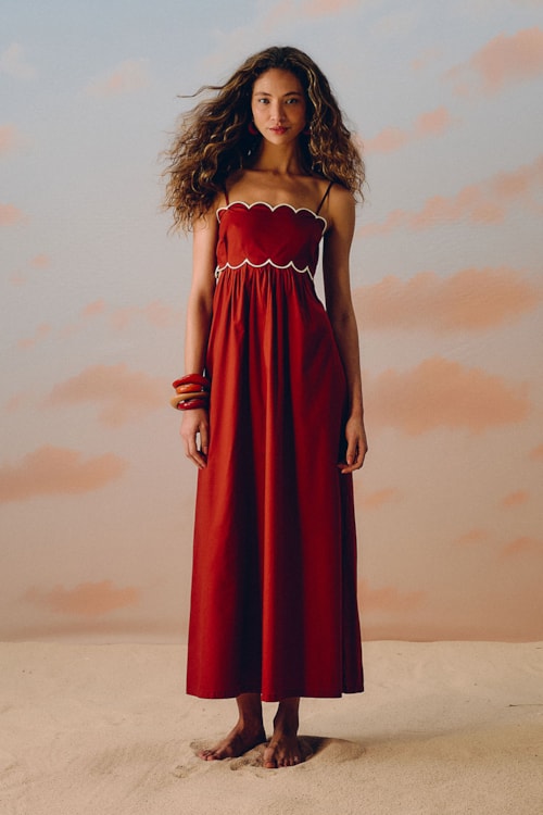 Vestido Cropped Sierra Vermelho Rubi - foto 1