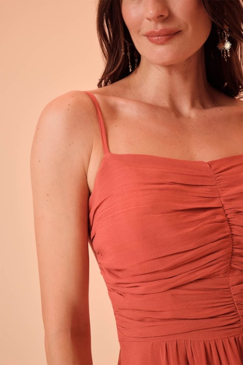 Vestido Cropped Solares Terracota - foto 2
