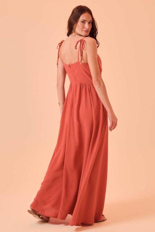 Vestido Cropped Solares Terracota - foto 4