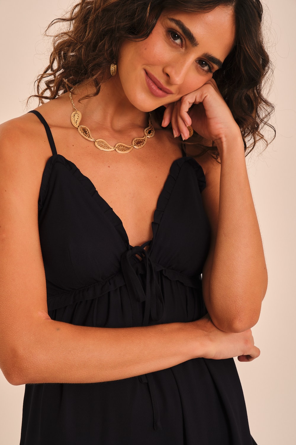 Vestido Cropped Souk Azul Medina