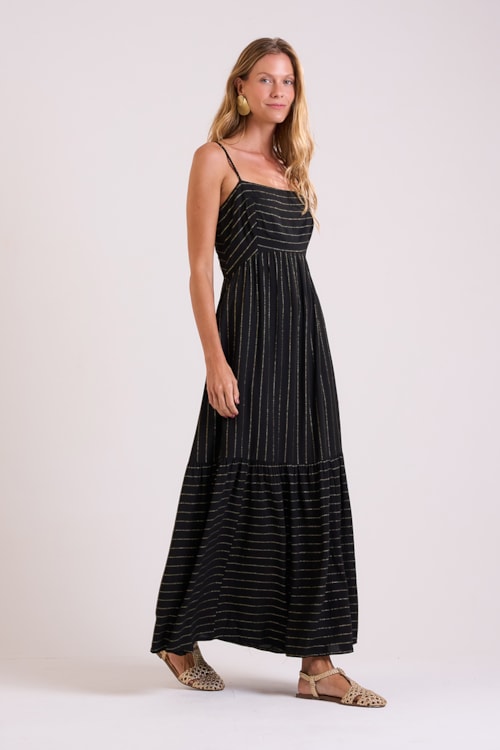 Vestido Cropped Stripe Preto - foto 3