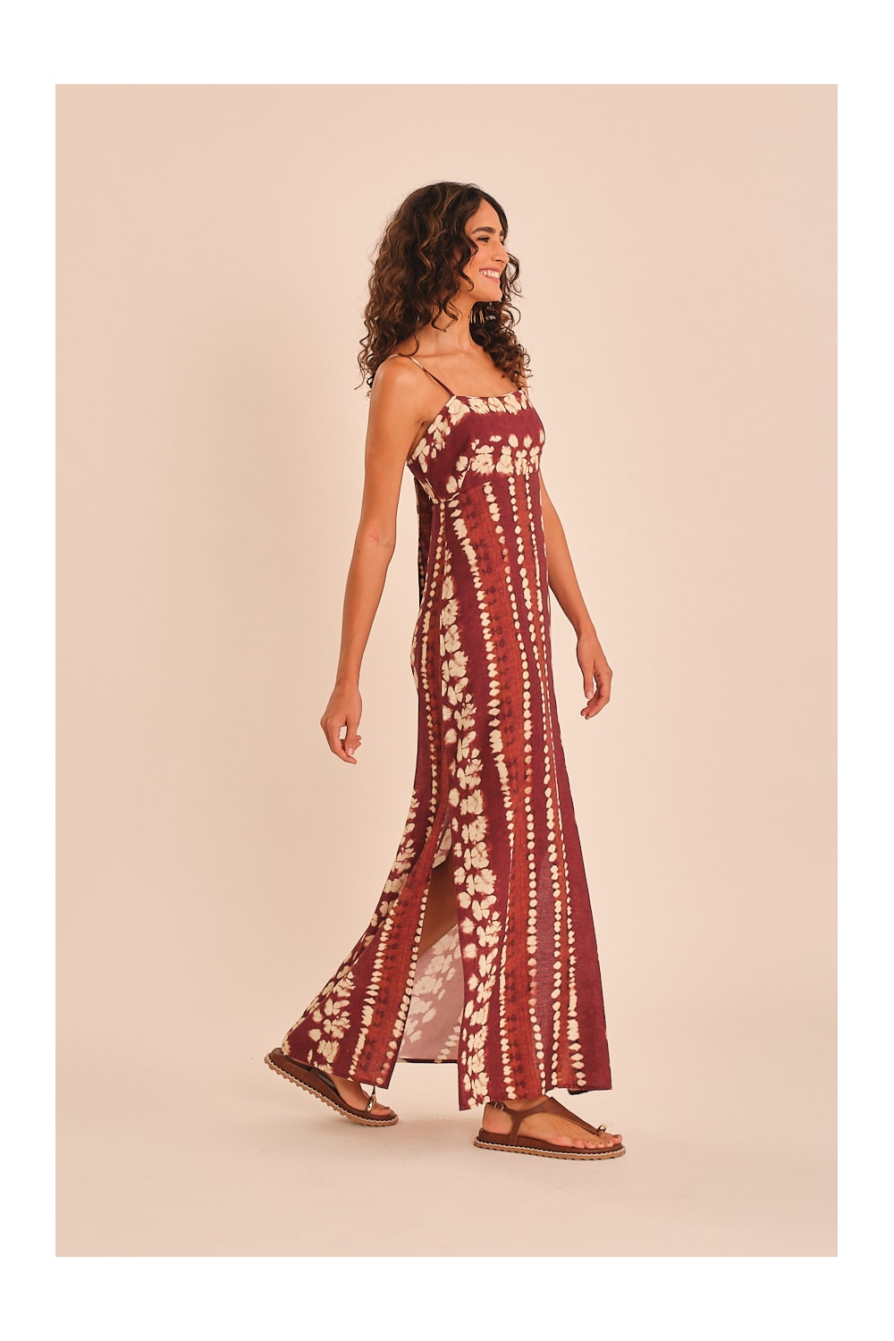 Vestido Cropped Tie Dye Luna Estampado