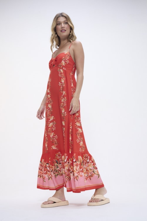 Vestido Cropped Tinto De Verano Estampado - foto 2
