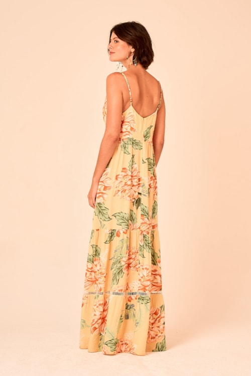 Vestido Cropped Tropical Aquarela Estampado - foto 5