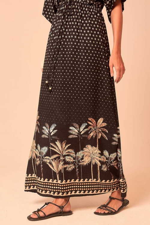 Vestido Cropped Tropical Poente Estampado - foto 8
