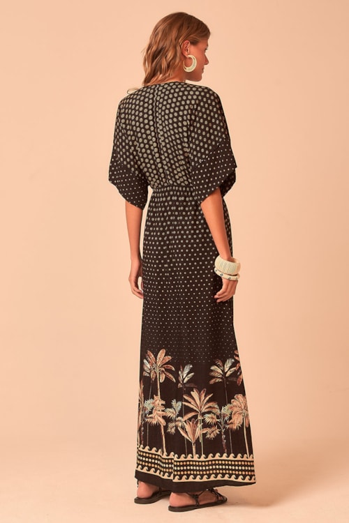 Vestido Cropped Tropical Poente Estampado - foto 5