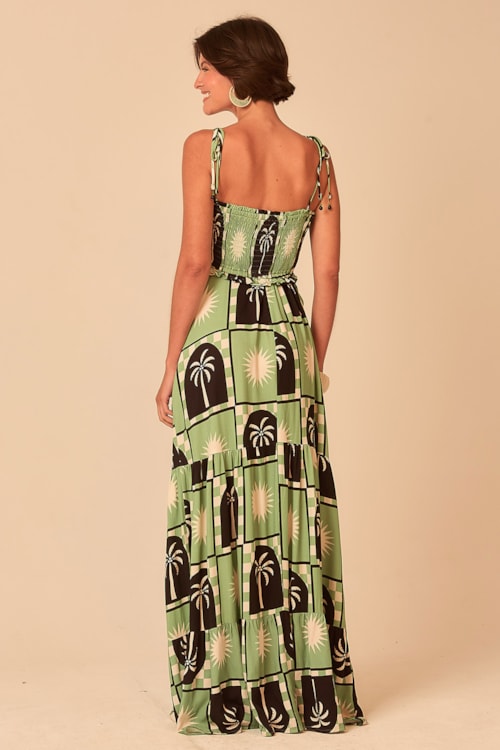 Vestido Cropped Tropical Tree Estampado - foto 3