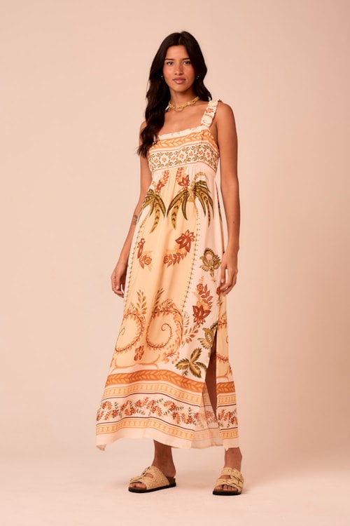 Vestido Cropped Tropicale Estampado - foto 1