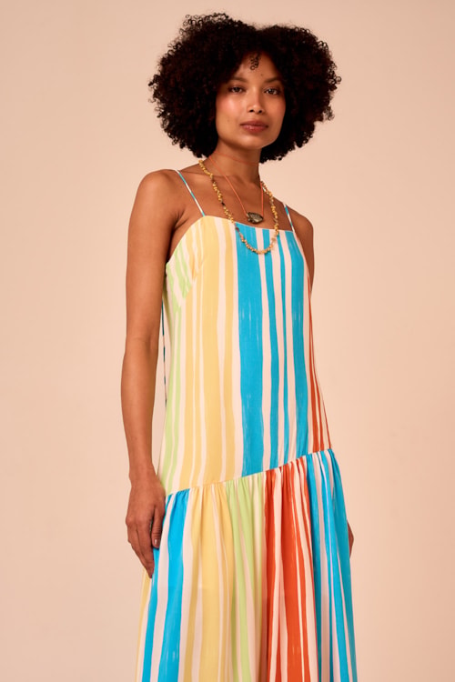 Vestido Cropped Tropicos Estampado - foto 4