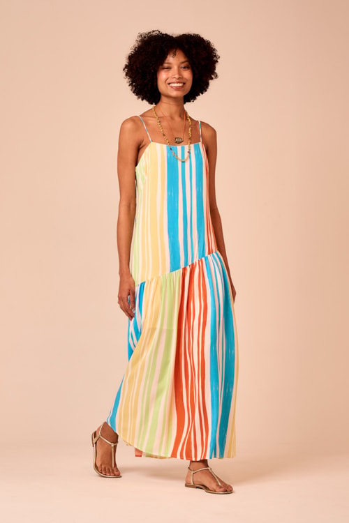 Vestido Cropped Tropicos Estampado - foto 1
