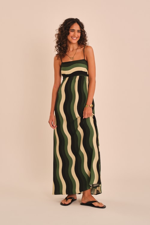 Vestido Cropped Ventos Do Saara Estampado - foto 1