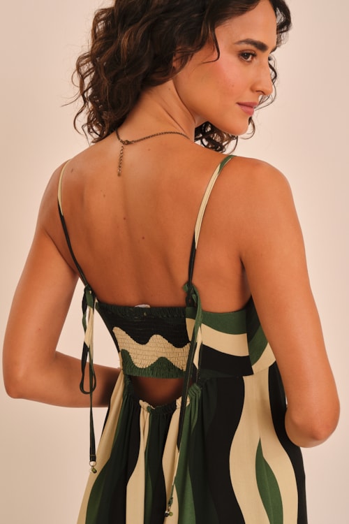 Vestido Cropped Ventos Do Saara Estampado - foto 3
