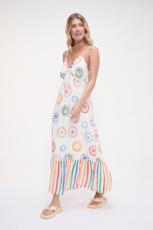 Vestido Cropped Verano Estampado - foto 3