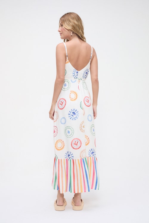 Vestido Cropped Verano Estampado - foto 4